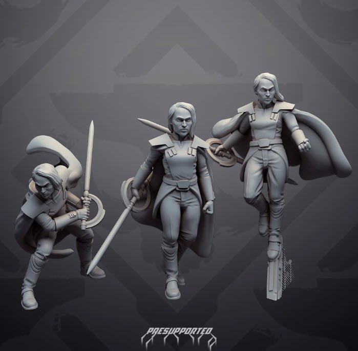 Dark Warlock Huntress 2 (Unmasked Ver.) - SW Legion Compatible Miniature (38 - 40mm tall) High Quality 8k Resin 3D Print - Skullforge Studios - Gootzy Gaming
