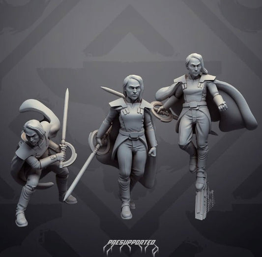 Dark Warlock Huntress 2 (Unmasked Ver.) - SW Legion Compatible Miniature (38 - 40mm tall) High Quality 8k Resin 3D Print - Skullforge Studios - Gootzy Gaming