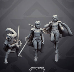 Dark Warlock Huntress 2 (Unmasked Ver.) - SW Legion Compatible Miniature (38 - 40mm tall) High Quality 8k Resin 3D Print - Skullforge Studios - Gootzy Gaming