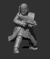 Dark Warrior Blaster Miniature - SW Legion Compatible (38 - 40mm tall) Resin 3D Print - Skullforge Studios - Gootzy Gaming