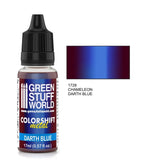 Darth Blue - Blue/Black Colorshift Metallic Paint - Green Stuff World - 17 mL Dropper Bottle - Gootzy Gaming