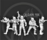 Deathwatch Mando Crusader Squad - 5 mini bundle - SW Legion Compatible (38-40mm tall) Multi-Piece Resin 3D Print - Dark Fire Designs - Gootzy Gaming