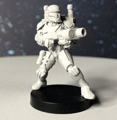 Delta Squad Clone Commando Squad - 4 Mini Bundle - SW Legion Compatible (38-40mm tall) Multi-Piece Resin 3D Print - Dark Fire Designs - Gootzy Gaming