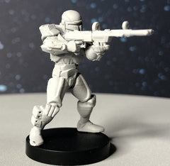 Delta Squad Clone Commando Squad - 4 Mini Bundle - SW Legion Compatible (38-40mm tall) Multi-Piece Resin 3D Print - Dark Fire Designs - Gootzy Gaming