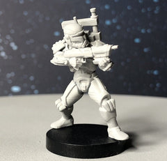 Delta Squad Clone Commando Squad - 4 Mini Bundle - SW Legion Compatible (38-40mm tall) Multi-Piece Resin 3D Print - Dark Fire Designs - Gootzy Gaming