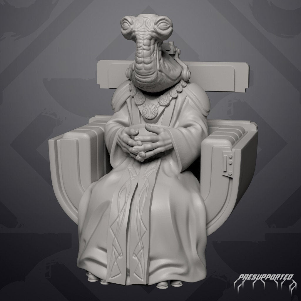 Desert Alien Governor Miniature - SW Legion Compatible (38-40mm tall) Resin 3D Print - Skullforge Studios - Gootzy Gaming