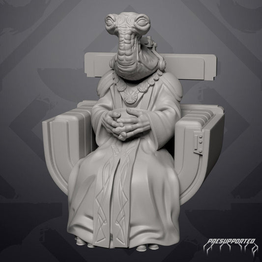 Desert Alien Governor Miniature - SW Legion Compatible (38 - 40mm tall) Resin 3D Print - Skullforge Studios - Gootzy Gaming