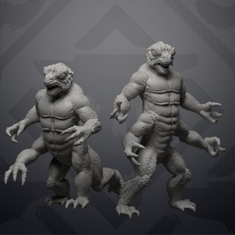Desert Lizard Centuar Miniature - SW Legion Compatible (38 - 40mm tall) Resin 3D Print - Skullforge Studios - Gootzy Gaming