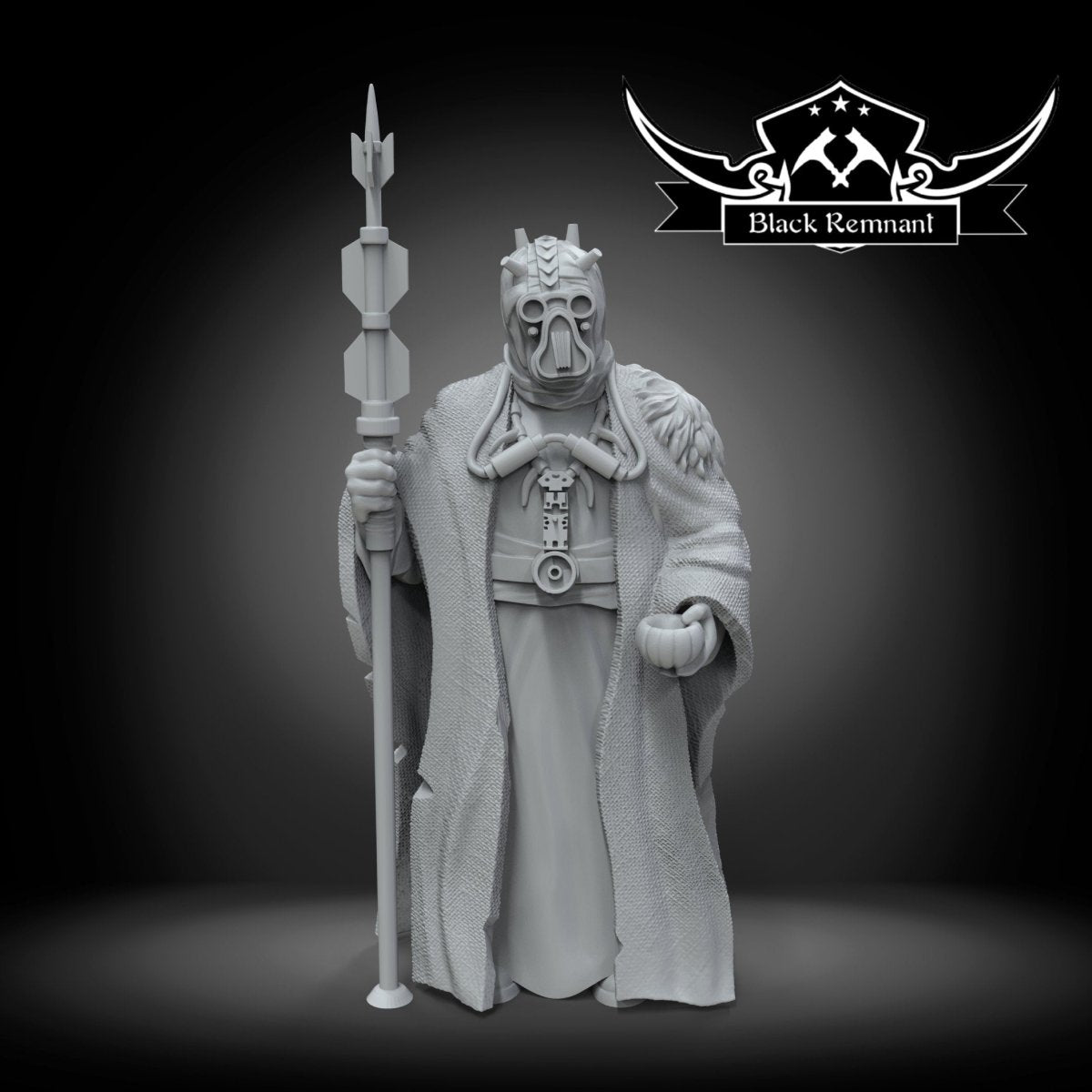 Desert Tribe Leader Miniature - SW Legion Compatible (38-40mm tall) Resin 3D Print - Black Remnant - Gootzy Gaming