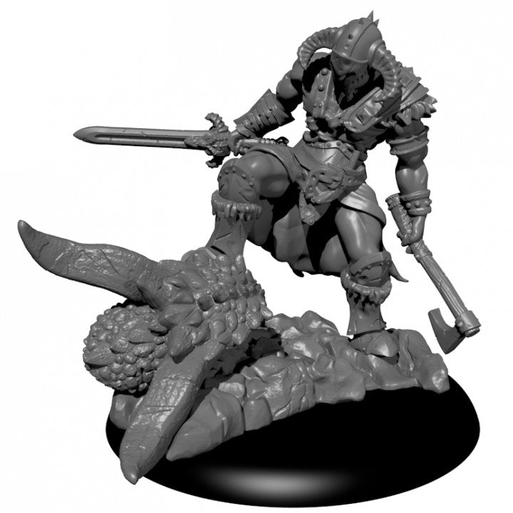 Dragon Slayer Barbarian Warrior - Roleplaying Mini for D&D or Pathfinder - 32mm Scale High Quality 8k Resin 3D Print - Lion Tower Miniatures - Gootzy Gaming