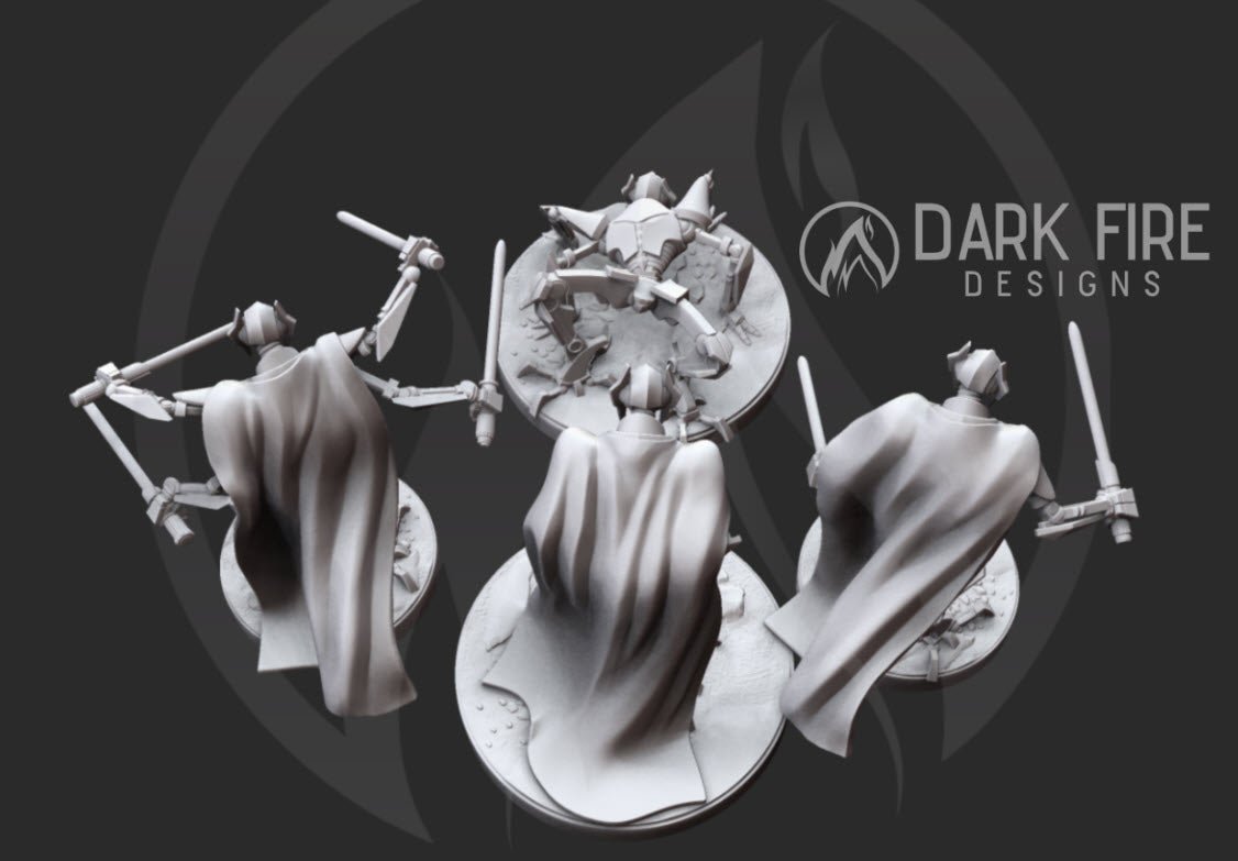 Dreadful Confederate General - SW Legion Compatible (38 - 40mm tall) Resin 3D Print - Dark Fire Designs - Gootzy Gaming