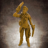 Dual Gun Bandit Rogue with Bandana - Roleplaying Mini for D&D or Pathfinder - 32mm Scale High Quality 8k Resin 3D Print - Lion Tower Miniatures - Gootzy Gaming