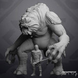 Dungeon Beast and Beast Trainer - 2 Miniature Bundle - SW Legion Compatible (38-40mm tall) Resin 3D Print - Skullforge Studios - Gootzy Gaming