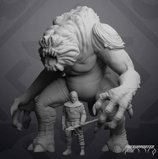 Dungeon Beast and Beast Trainer - 2 Miniature Bundle - SW Legion Compatible (38 - 40mm tall) Resin 3D Print - Skullforge Studios - Gootzy Gaming