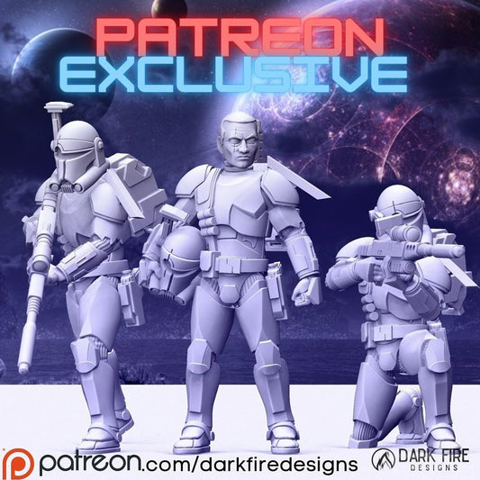Enhanced Sniper Clone Miniature - SW Legion Compatible (38 - 40mm tall) Multi - Piece Resin 3D Print - Dark Fire Design - Gootzy Gaming