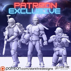 Enhanced Sniper Clone Miniature - SW Legion Compatible (38 - 40mm tall) Multi - Piece Resin 3D Print - Dark Fire Design - Gootzy Gaming