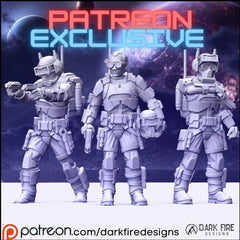 Enhanced Technology Clone Miniature - SW Legion Compatible (38-40mm tall) Multi-Piece Resin 3D Print - Dark Fire Designs - Gootzy Gaming