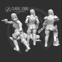 Ex - Dropper Rebel Trooper Miniature - SW Legion Compatible (38 - 40mm tall) Resin 3D Print - Dark Fire Designs - Gootzy Gaming