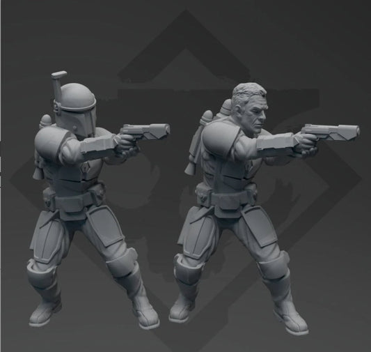 Exiled Valkyrie AX Miniature - SW Legion Compatible (38 - 40mm tall) Resin 3D Print - Skullforge Studios - Gootzy Gaming