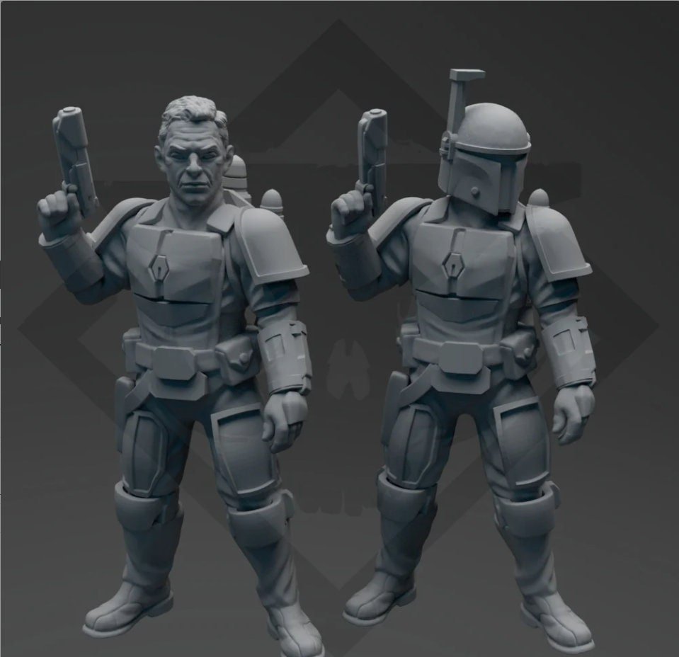 Exiled Valkyrie AX Miniature - SW Legion Compatible (38 - 40mm tall) Resin 3D Print - Skullforge Studios - Gootzy Gaming