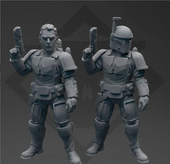 Exiled Valkyrie AX Miniature - SW Legion Compatible (38 - 40mm tall) Resin 3D Print - Skullforge Studios - Gootzy Gaming