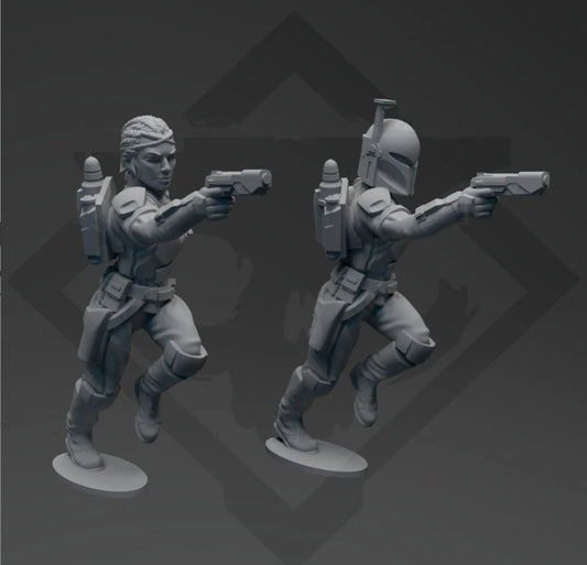Exiled Valkyrie Braids Miniature - SW Legion Compatible (38 - 40mm tall) Resin 3D Print - Skullforge Studios - Gootzy Gaming