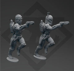 Exiled Valkyrie Braids Miniature - SW Legion Compatible (38 - 40mm tall) Resin 3D Print - Skullforge Studios - Gootzy Gaming
