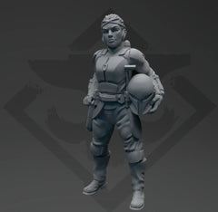 Exiled Valkyrie Braids Miniature - SW Legion Compatible (38 - 40mm tall) Resin 3D Print - Skullforge Studios - Gootzy Gaming