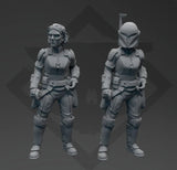 Exiled Valkyrie Leader Miniature - 4 Styles Available - SW Legion Compatible (38-40mm tall) Resin 3D Print - Skullforge Studios - Gootzy Gaming