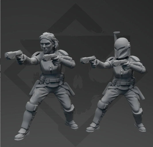 Exiled Valkyrie Leader Miniature - 4 Styles Available - SW Legion Compatible (38 - 40mm tall) Resin 3D Print - Skullforge Studios - Gootzy Gaming