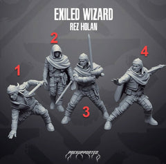Exiled Wizard Rez Holan - SW Legion Compatible Miniature (38 - 40mm tall) High Quality 8k Resin 3D Print - Skullforge Studios - Gootzy Gaming