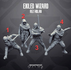 Exiled Wizard Rez Holan - SW Legion Compatible Miniature (38-40mm tall) High Quality 8k Resin 3D Print - Skullforge Studios - Gootzy Gaming