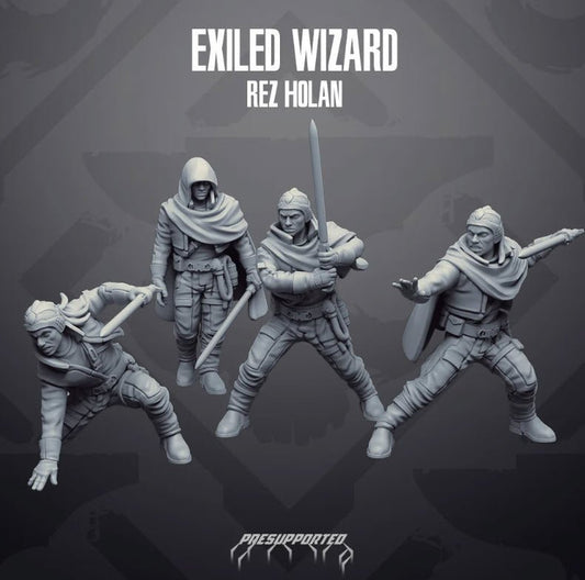 Exiled Wizard Rez Holan - SW Legion Compatible Miniature (38 - 40mm tall) High Quality 8k Resin 3D Print - Skullforge Studios - Gootzy Gaming