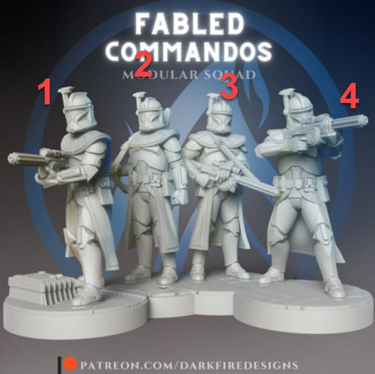 Fabled Mun - 10 P1 ARC Commando Single Trooper - SW Legion Compatible Miniature (38 - 40mm tall) High Quality 8k Resin 3D Print - Dark Fire Designs - Gootzy Gaming