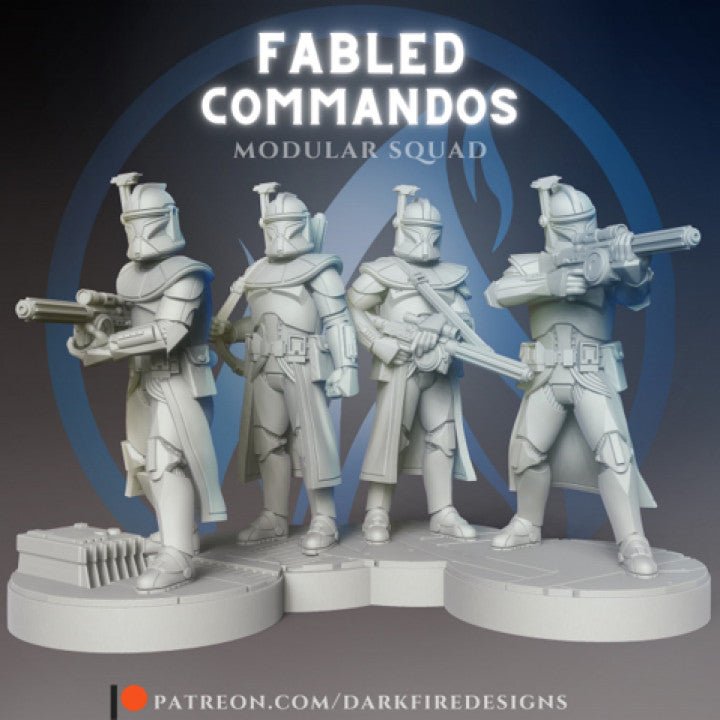 Fabled Mun-10 P1 ARC Commando Single Trooper - SW Legion Compatible Miniature (38-40mm tall) High Quality 8k Resin 3D Print - Dark Fire Designs - Gootzy Gaming