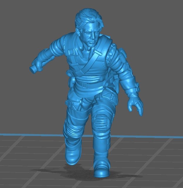 Fallen Knight Miniature SW Legion Compatible (38-40mm tall) Resin 3D Print - Skullforge Studios - Gootzy Gaming