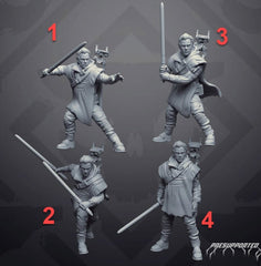 Fallen Wizard Jal with Buddy Droid Poncho Version - SW Legion Compatible Miniature (38 - 40mm tall) High Quality 8k Resin 3D Print - Skullforge Studios - Gootzy Gaming