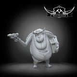 Fat Alien Arms Dealer Miniature - SW Legion Compatible (38-40mm tall) Resin 3D Print - Black Remnant - Gootzy Gaming