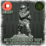 Female Arctic Alien DLT Trooper - SW Legion Compatible Miniature (38-40mm tall) High Quality 8k Resin 3D Print - Squamous Miniatures - Gootzy Gaming
