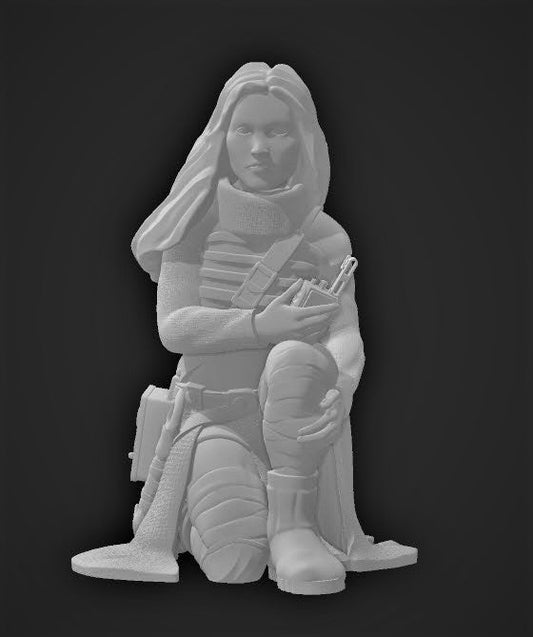 Female Human Recon Miniature - SW Legion Compatible (38 - 40mm tall) Resin 3D Print - Gootzy Gaming - Gootzy Gaming