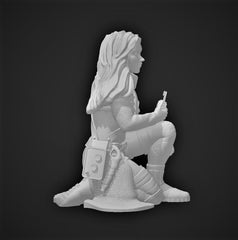 Female Human Recon Miniature - SW Legion Compatible (38 - 40mm tall) Resin 3D Print - Gootzy Gaming - Gootzy Gaming