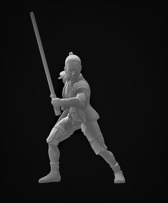 Female Knight of the New Saga Miniature - SW Legion Compatible (38 - 40mm tall) Resin 3D Print - Gootzy Gaming - Gootzy Gaming