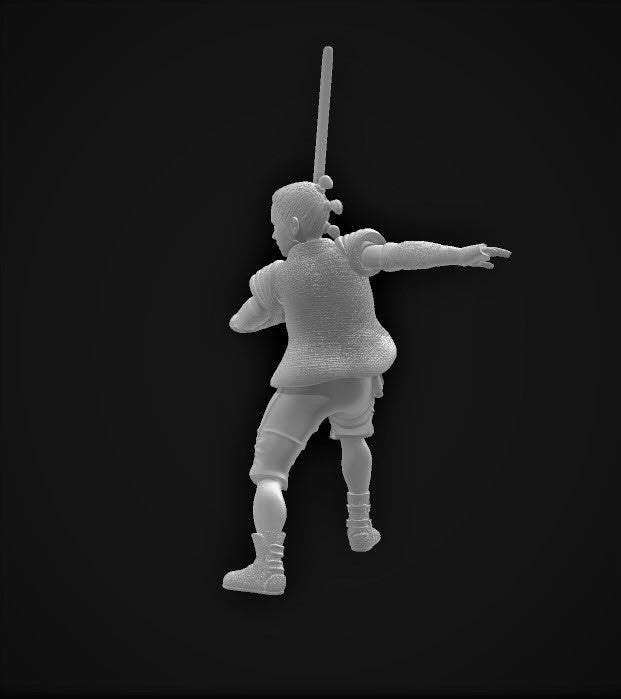 Female Knight of the New Saga Miniature - SW Legion Compatible (38 - 40mm tall) Resin 3D Print - Gootzy Gaming - Gootzy Gaming