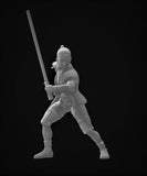 Female Knight of the New Saga Miniature - SW Legion Compatible (38-40mm tall) Resin 3D Print - Gootzy Gaming - Gootzy Gaming