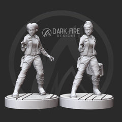 Female Smuggling Scoundrel Miniature - SW Legion Compatible (38 - 40mm tall) Multi - Piece Resin 3D Print - Dark Fire Designs - Gootzy Gaming