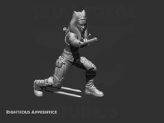 Female Spunky Apprentice Miniature - SW Legion Compatible (38 - 40mm tall) Resin 3D Print - Skullforge Studios - Gootzy Gaming