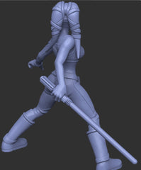 Female Star Corps General Miniature - SW Legion Compatible (38 - 40mm tall) Resin 3D Print - Dark Fire Designs - Gootzy Gaming