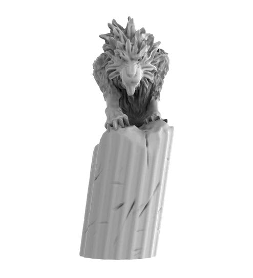 Feral Shaggy Wolf - Roleplaying Mini for D&D or Pathfinder - 32mm Scale High Quality 8k Resin 3D Print - Lion Tower Miniatures - Gootzy Gaming