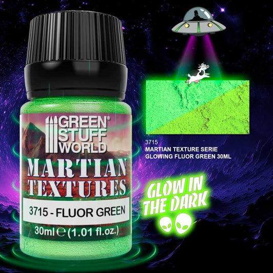 FLUOR Green - Martian Textures - Green Stuff World - 30ml - Gootzy Gaming
