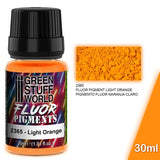 FLUOR Light Orange - Fluorescent Pigment Powder - Green Stuff World - 30 mL bottle - Gootzy Gaming